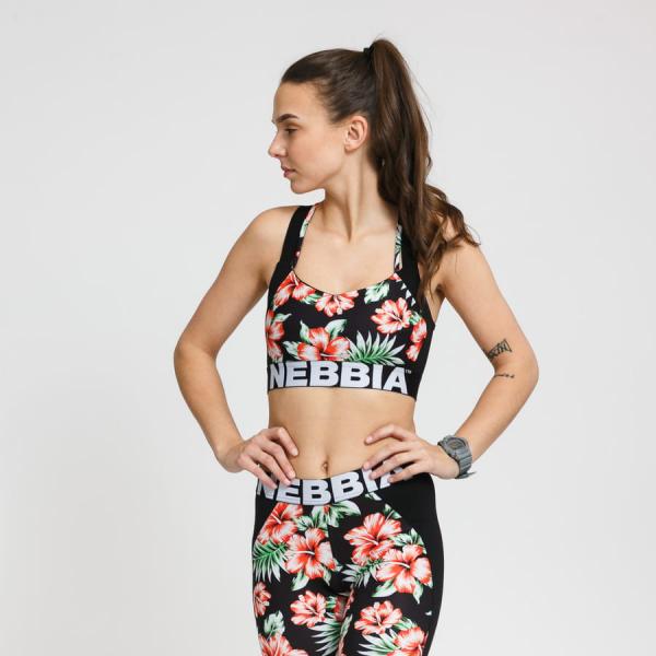 Podprsenka Nebbia Aloha Babe Top černé / bílé / červené / zelené