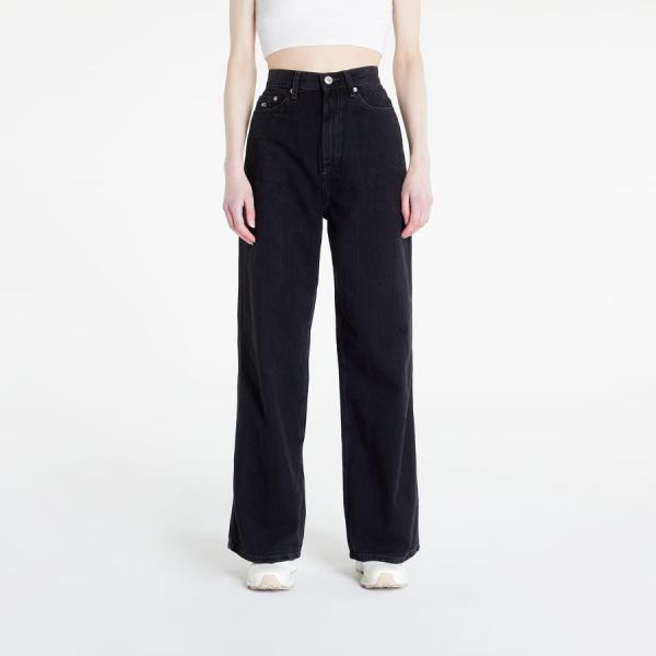 Dámské jeans TOMMY JEANS Claire High Rise Wid Pants Black