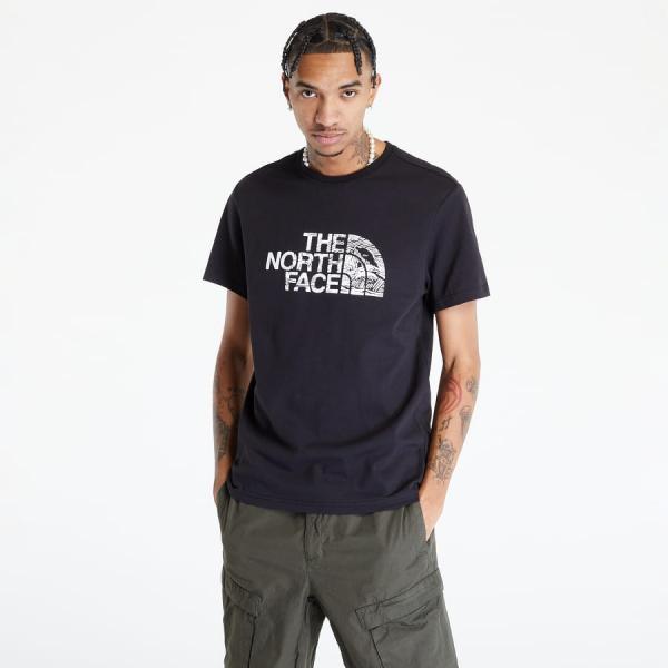 Tričko s krátkým rukávem The North Face S/S Woodcut Dome Tee Black