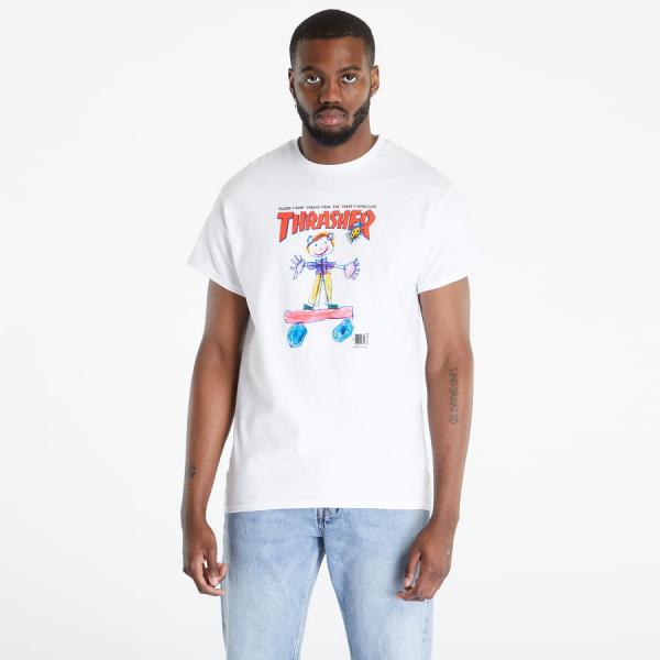 Tričko s krátkým rukávem Thrasher Kid Cover T-shirt White