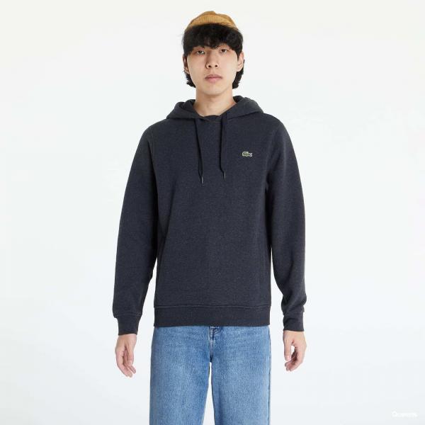 LACOSTE Sport Fleece Hoodie Grey/ Black