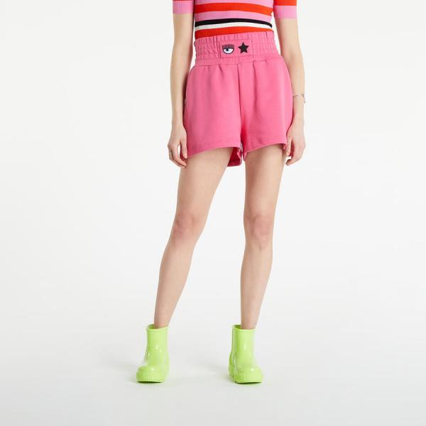 Chiara Ferragni French Terry Co Shorts Pink