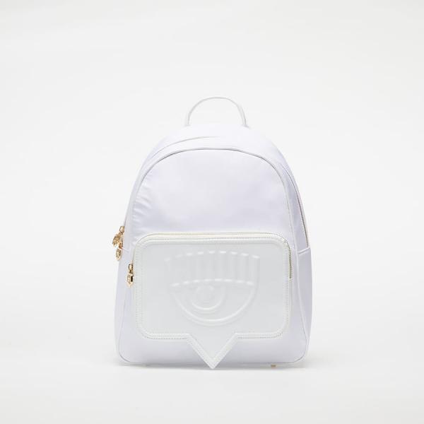 Batoh Chiara Ferragni Nylon + Patent Pu Bag White