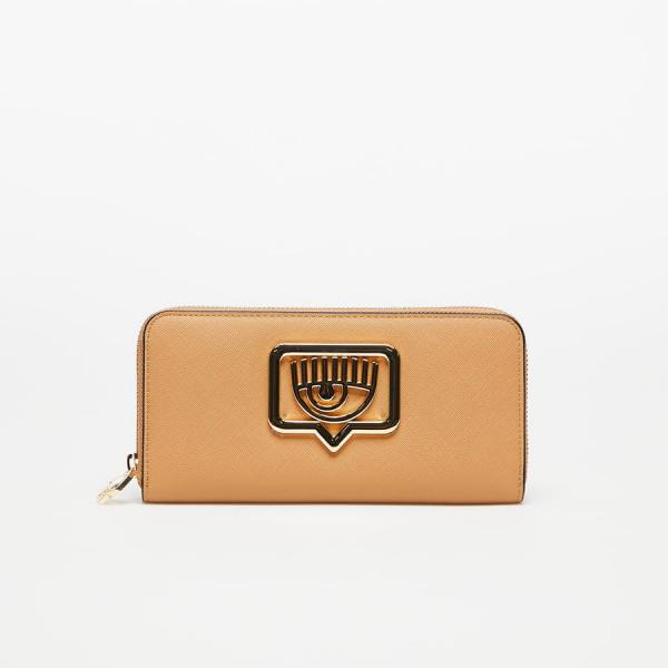 Chiara Ferragni Eyelike Buckle Wallet Brown