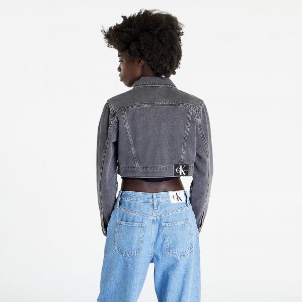 Calvin Klein Jeans Extreme Crop 90s Denim Jacket Denim Black