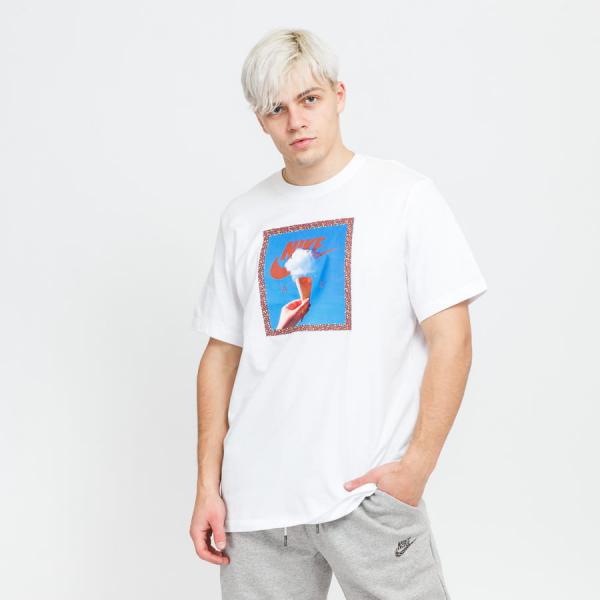 Tričko s krátkým rukávem Nike M NSW Snow Cone Air Tee bílé