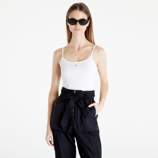 Tílko TOMMY JEANS Essential Strappy Body White M