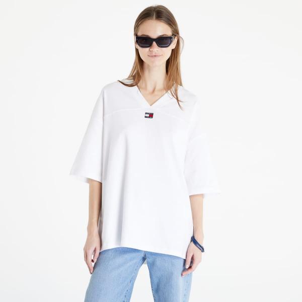 Tričko TOMMY JEANS Oversized Xs Badge Tee White