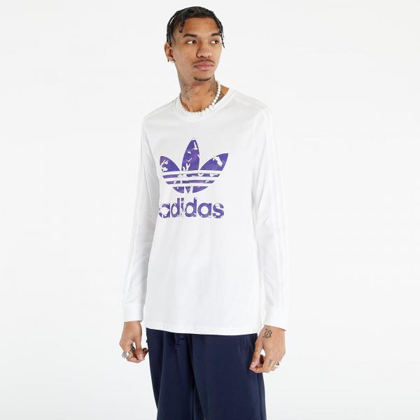 adidas Graphics Camo Stripe Long Sleeve Tee White