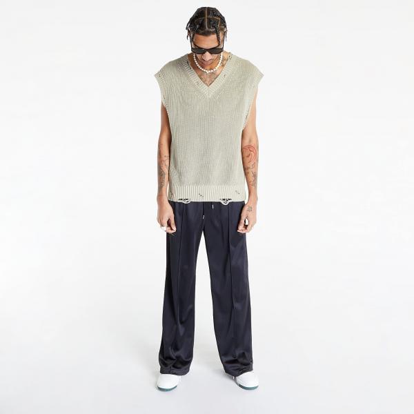 Han Kjøbenhavn Cotton Ribbed Knit V-Neck Vest Sand