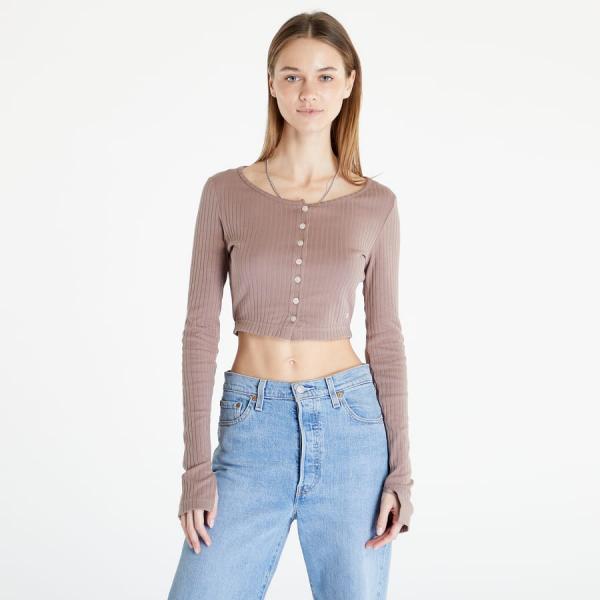 Top Reebok Classics Long Sleeve Shirt Taupe S
