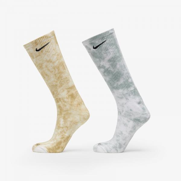 Nike Everyday Plus Cushioned Tie-Dye Crew Socks 2-Pack Multicolor