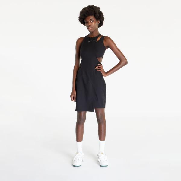Šaty CALVIN KLEIN JEANS Wrapping Cut Out Dress Black M