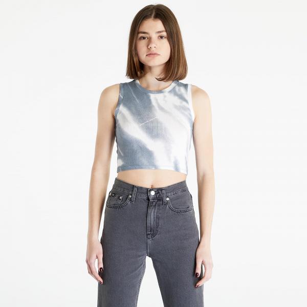 Tílko Calvin Klein Jeans Motion Blur Aop Rib Tank Top Grey L
