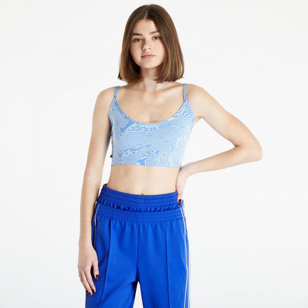Podprsenka adidas Aop Bra Top Clear Sky/ Blufus S