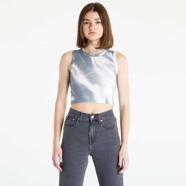 Tílko CALVIN KLEIN JEANS Motion Blur Aop Rib Tank Top Grey L