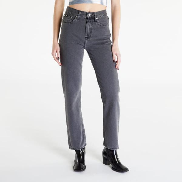Džíny CALVIN KLEIN JEANS High Rise Straight Pants Black W28/L30