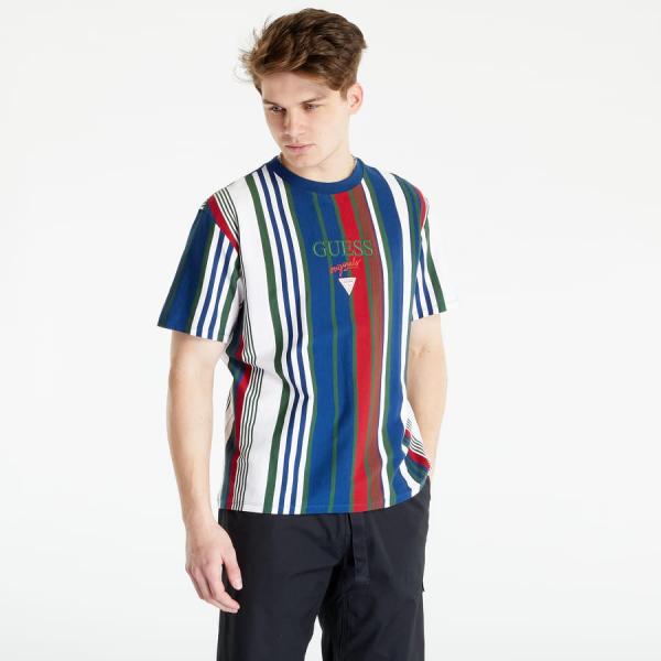 GUESS Go Pat Vertical Stripe Tee Multicolor