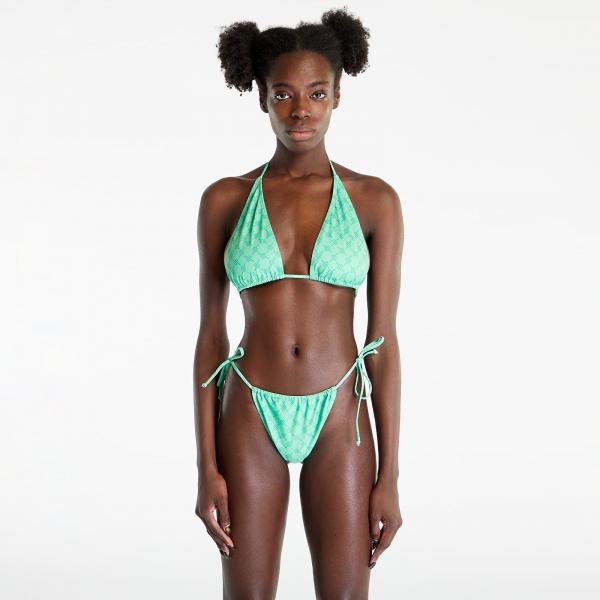 Plavky Daily Paper Pinto Bikini Top Absinth Green Monogram XS