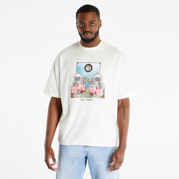 Tričko Daily Paper Palmiro Ss T-Shirt Egret White XS