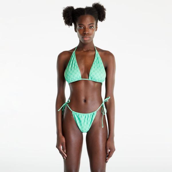 Plavky Daily Paper Pinto Bikini Top Absinth Green Monogram S