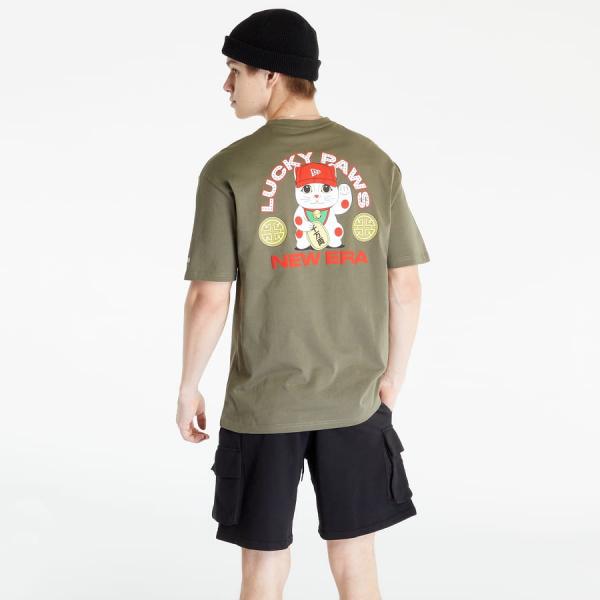 New Era Lucky Paws Character Medium Oversized T-Shirt Green