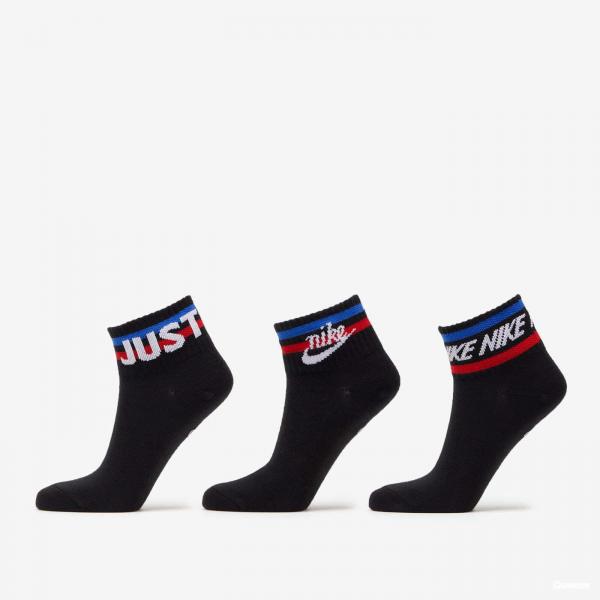 Ponožky Nike Chaussette Quarter Lotx 3-Pack Socks Black S