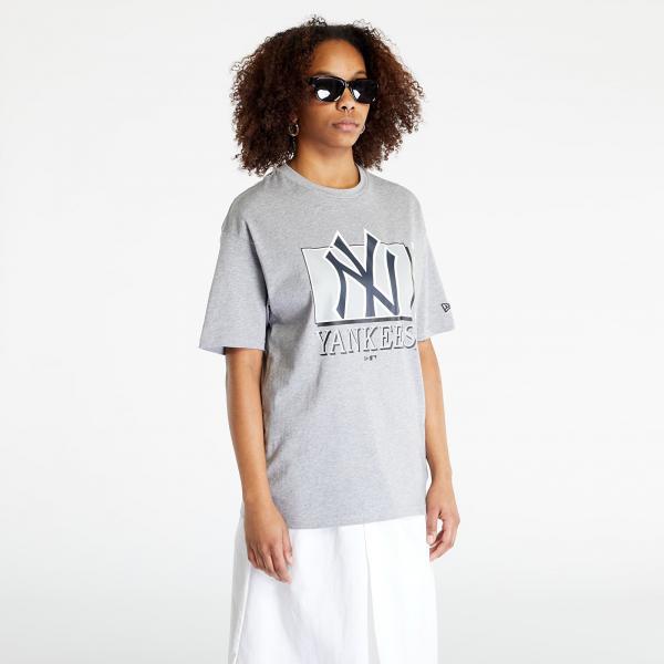 Tričko New Era New York Yankees MLB Team Wordmark Oversized T-Shirt Grey S