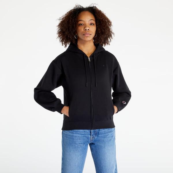 Mikina Champion Hooded Full Zip Sweatshirt Black S