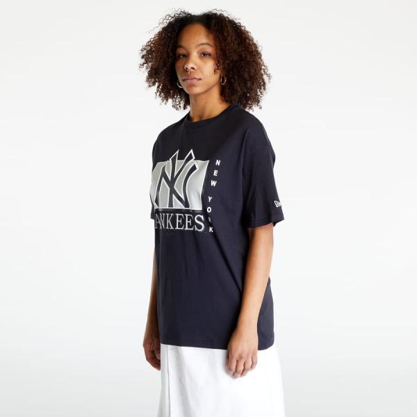 New Era New York Yankees Team Wordmark Oversized Tee Navy/ White