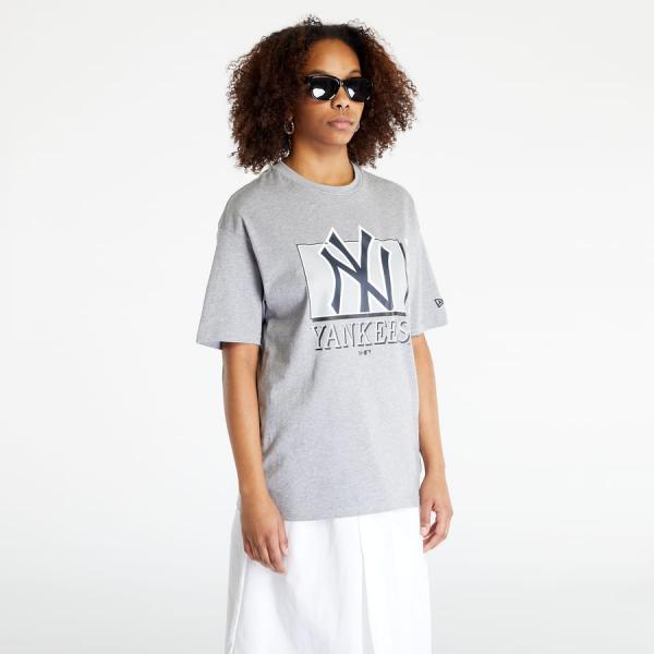 Tričko New Era New York Yankees MLB Team Wordmark Oversized T-Shirt Grey S