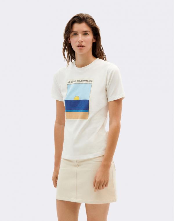 Tričko Thinking MU La Vie T-Shirt SNOW WHITE