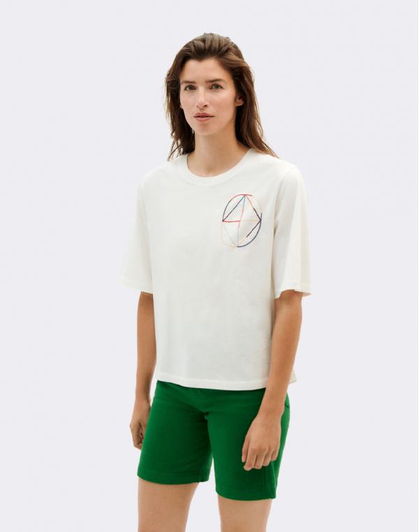 Tričko Thinking MU Sabine T-Shirt SNOW WHITE