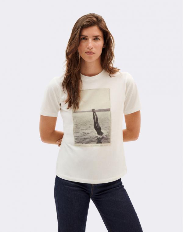 Tričko Thinking MU Water T-Shirt SNOW WHITE