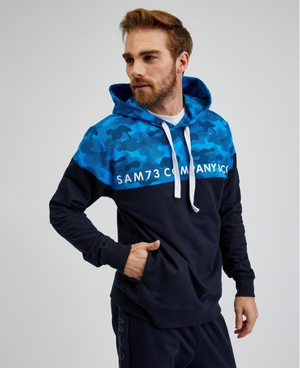 SAM 73 Pánská mikina AKVAMARIN Modrá 2XL