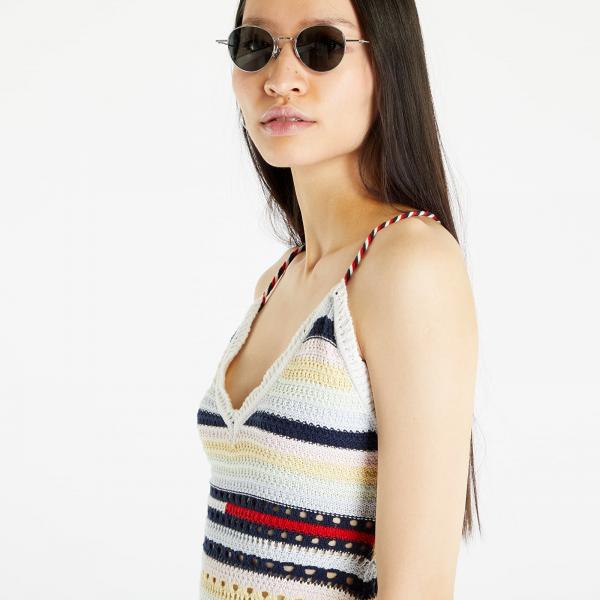 Tommy Jeans Ultra Mini Crochet Dress Lemon Zest/ Multi