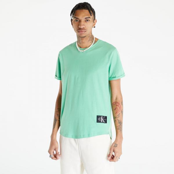 Calvin Klein Jeans Badge Turn Up Short Sleeve Tee Neptunes Wave