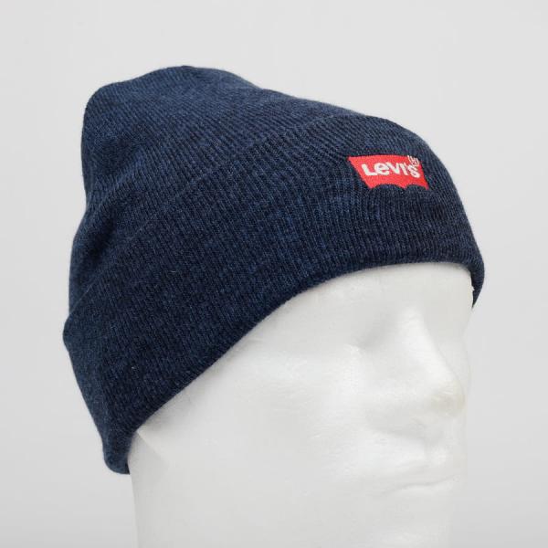 Čepice Levi's ® Batwing Embroidered Beanie melange navy Universal