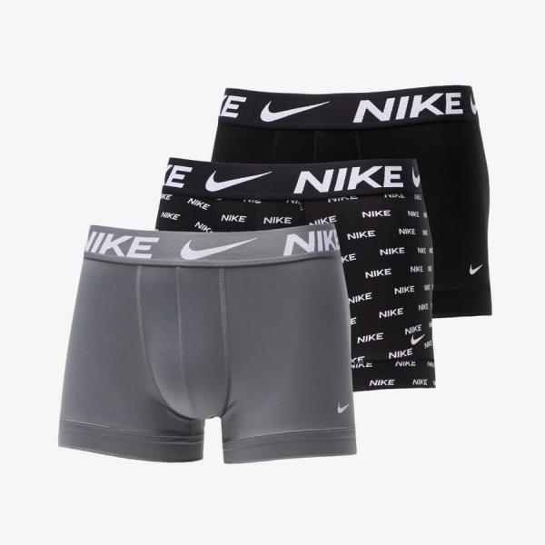 Boxerky Nike Dri-FIT Trunk 3-Pack Black L