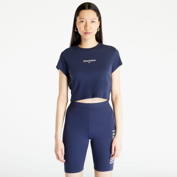 Tričko TOMMY JEANS Baby Crop Essential T-Shirt Twilight Navy L