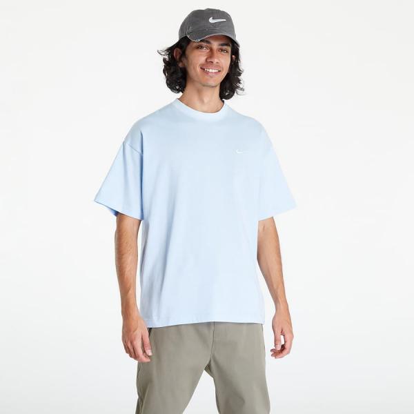 Tričko s krátkým rukávem Nike Solo Swoosh Men's T-Shirt Celestine Blue/ White