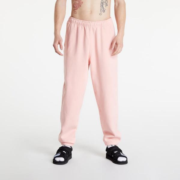 Tepláky Nike Solo Swoosh Men's Fleece Pants Bleached Coral/ White