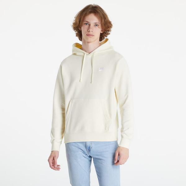 Mikina Nike NSW Club Men's Pullover Hoodie Coconut Milk/ Coconut Milk/ White