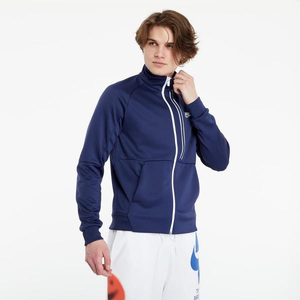 Mikina Nike Sportswear N98 Jacket Tribute Midnight Navy/ White