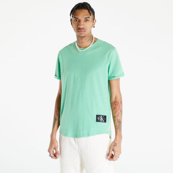 CALVIN KLEIN JEANS Badge Turn Up Short Sleeve Tee Neptunes Wave
