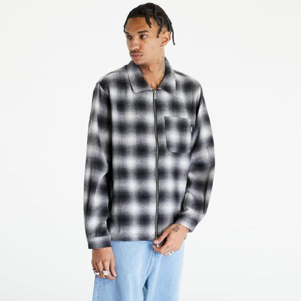 Košile Wasted Paris Shirt Zip Shadow Method Black/ Off White L
