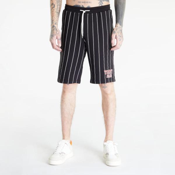 Teplákové kraťasy TOMMY JEANS Oversized Pinstripe Shorts Black