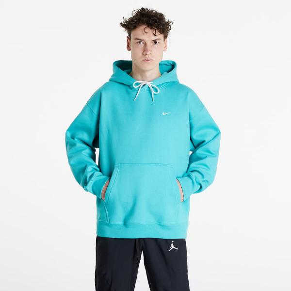 Nike Lab Solo Swoosh Men's Fleece Hoodie Washed Teal/ White