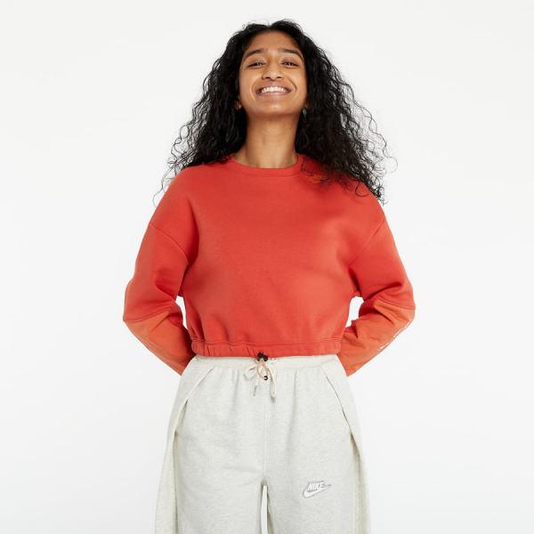 Dámská mikina Nike Sportswear Fleece Crewneck Martian Sunrise/ Light Sienna