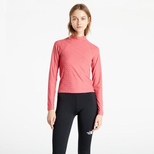 Dámské tričko s dlouhým rukávem Nike Sportswear Icon Clash Mock Long Sleeve Top Red